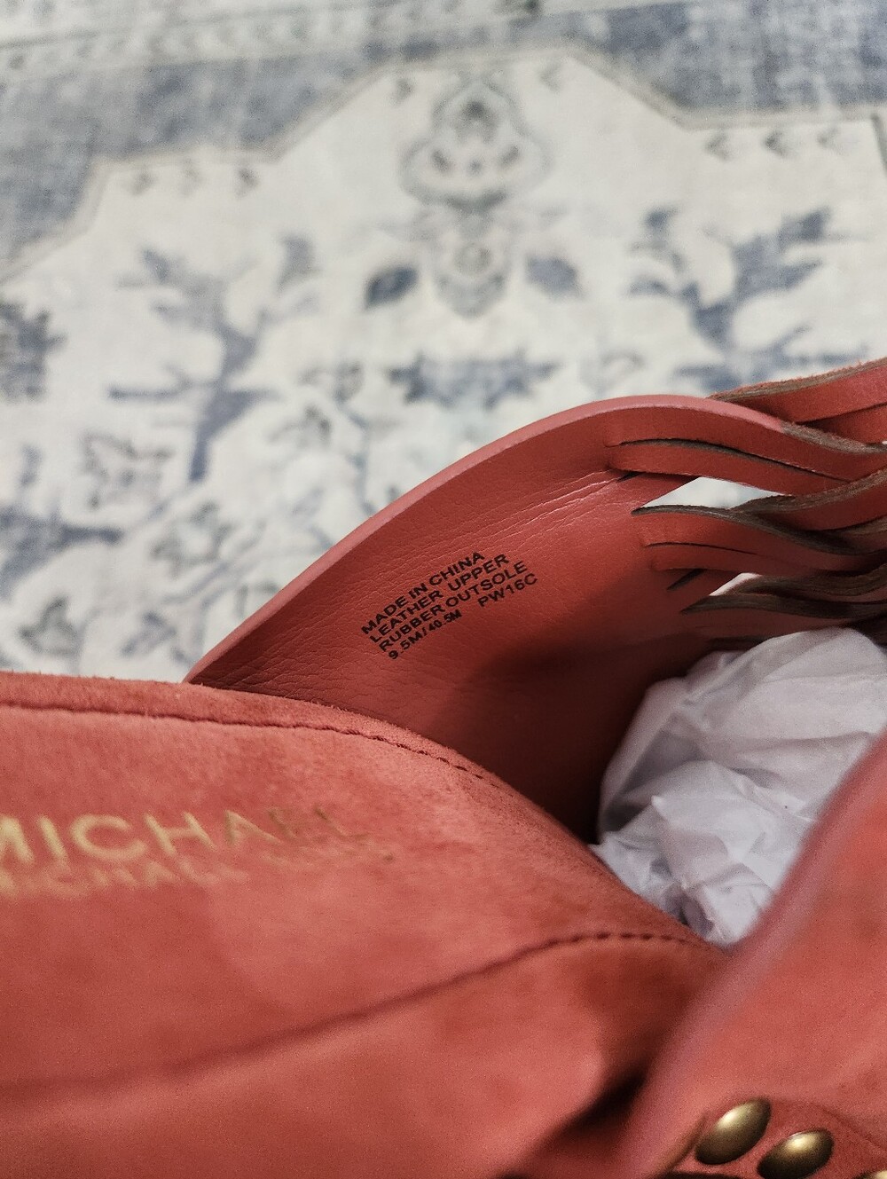 Michael Michael Kors Leather Chunky Heel - Picture 9 of 9
